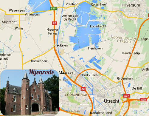 kaart Breukelen Nijenrode Utrecht